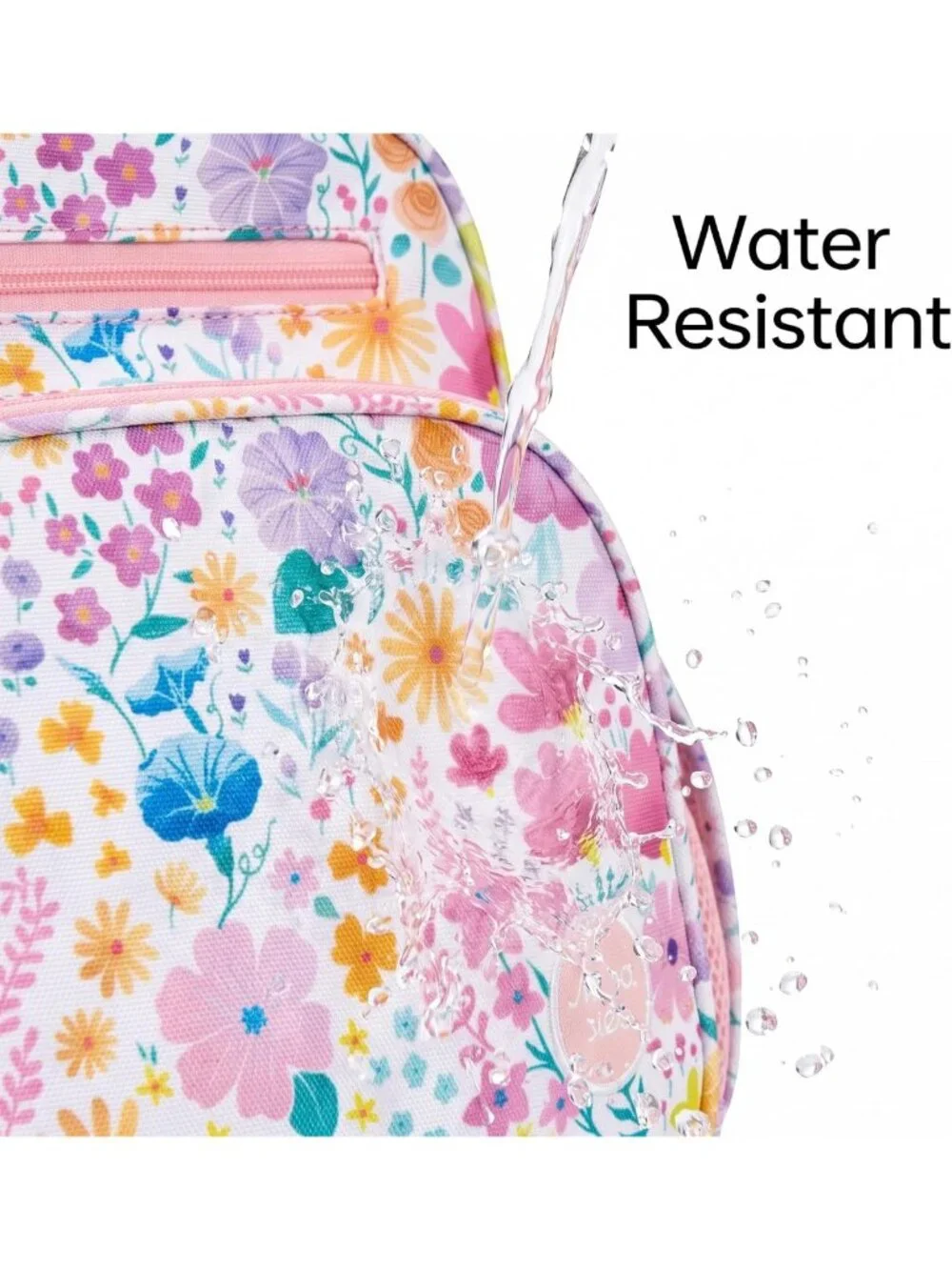 Flower Pink Kids Backpack for Girls 5-8 - Stylish School Bookbag for
